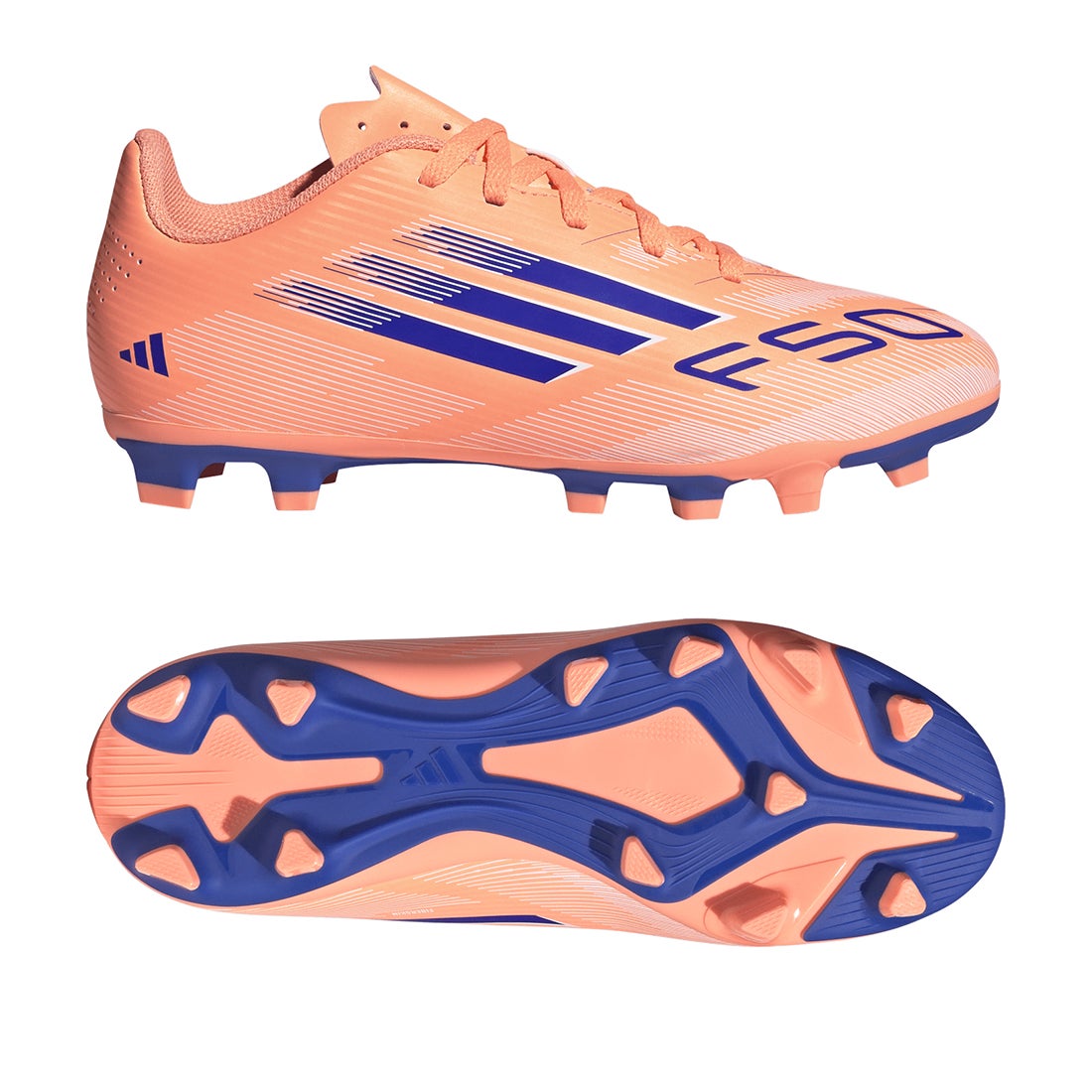adidas アディダス F50 CLUB FXG ジュニア(オレンジ×ブルー×ホワイト