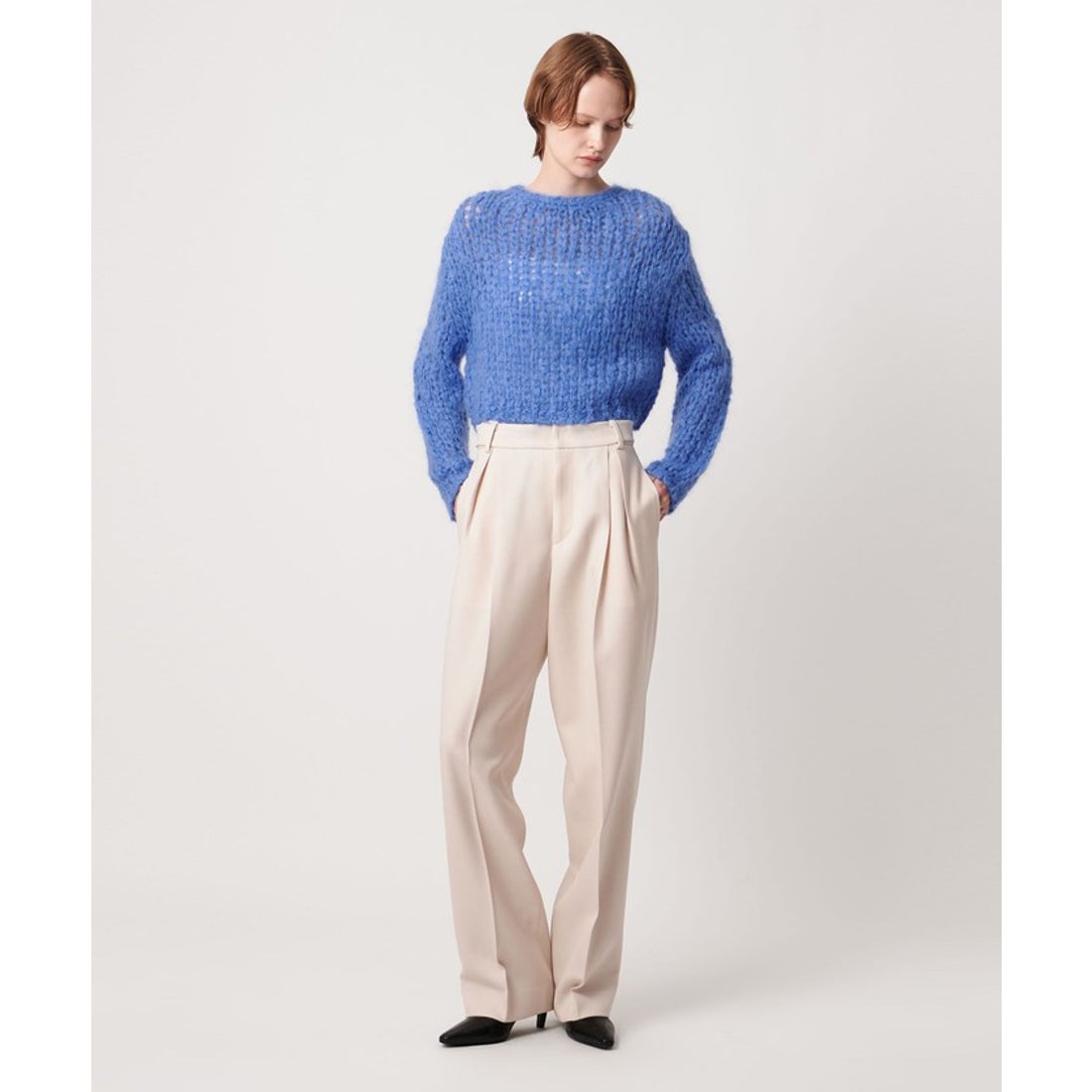 AEWEN MATOPH＞ジャンボタム2WAY カーディガン （DK.BROWN