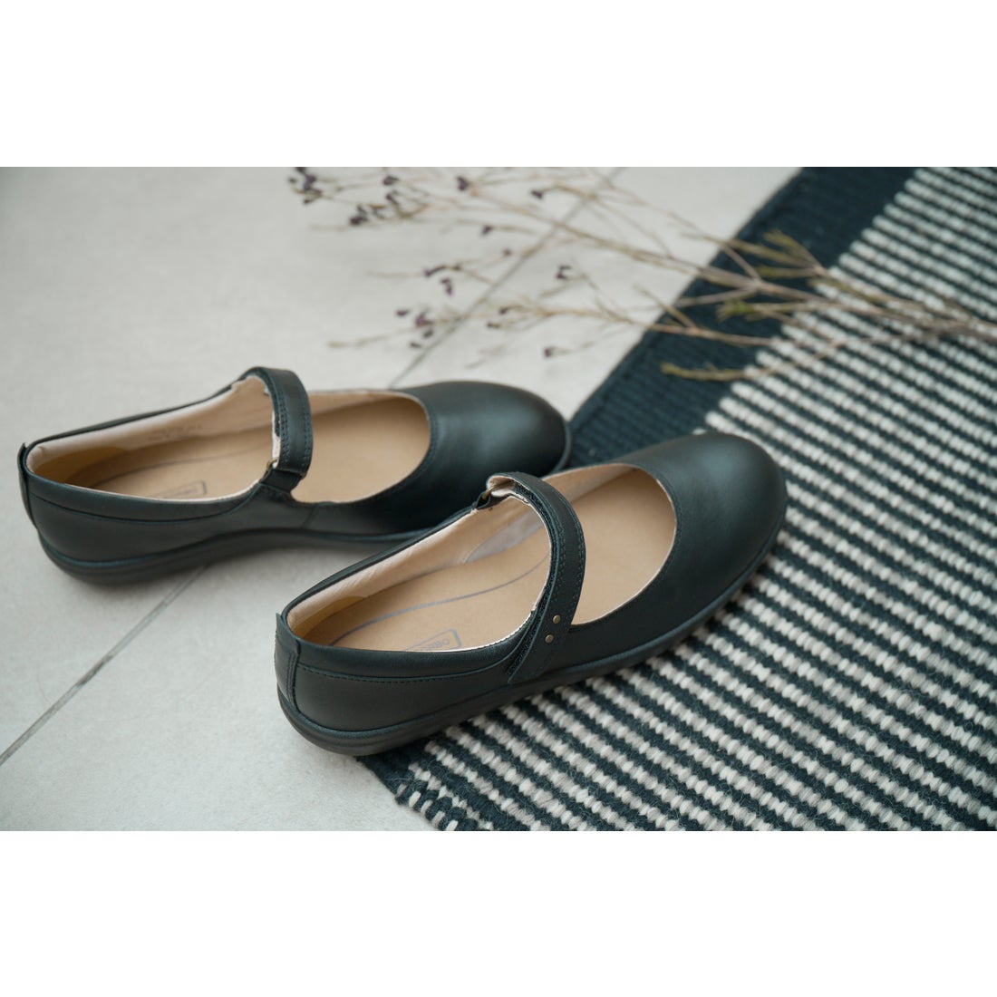 アキレス・ソルボ ACHILLES SORBO カジュアル メリージェーン （黒