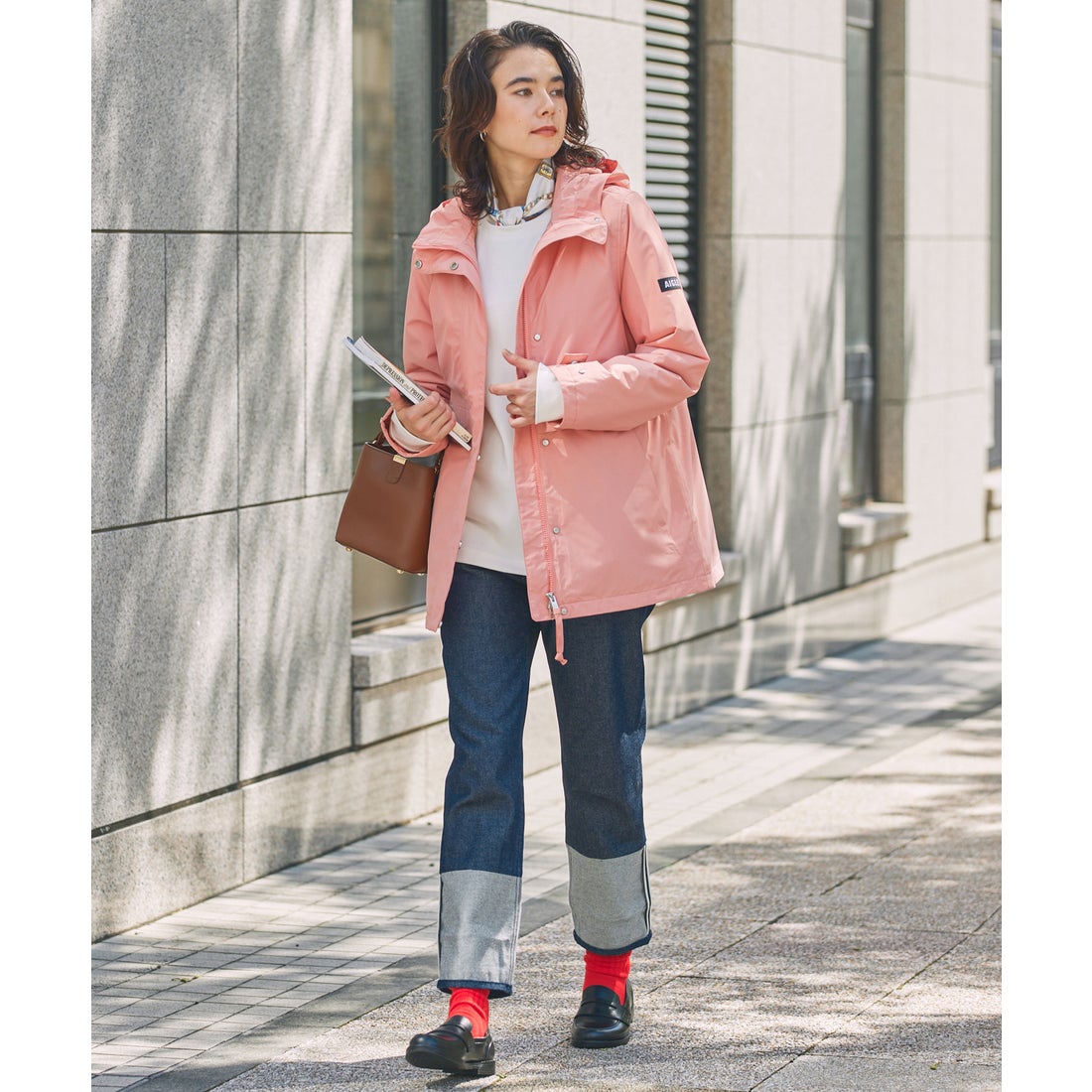 エーグル AIGLE 透湿防水 インサレーション ジャケット （ピンク