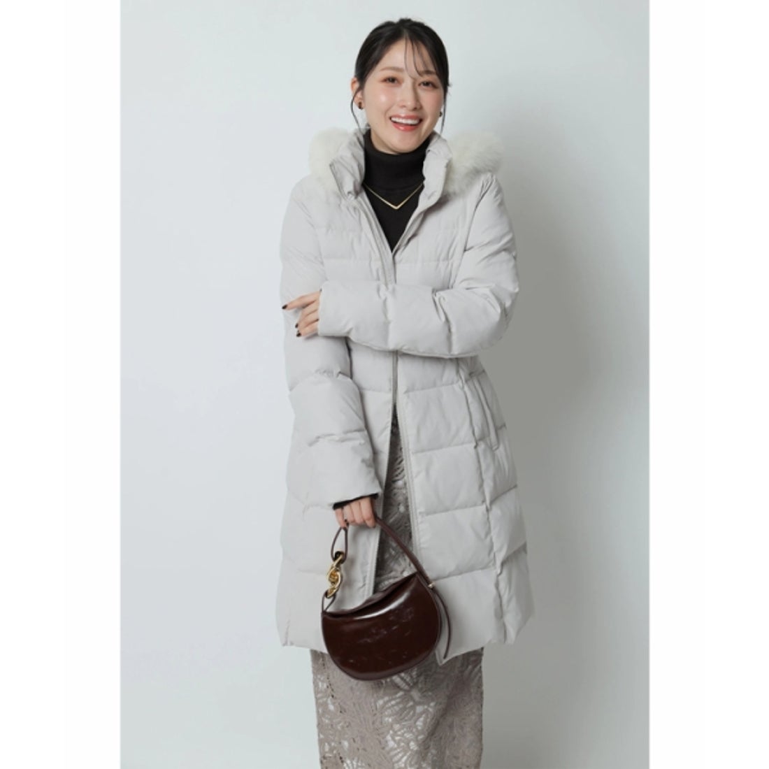 アプワイザー・リッシェ Apuweiser-riche ウエストマークミディコート