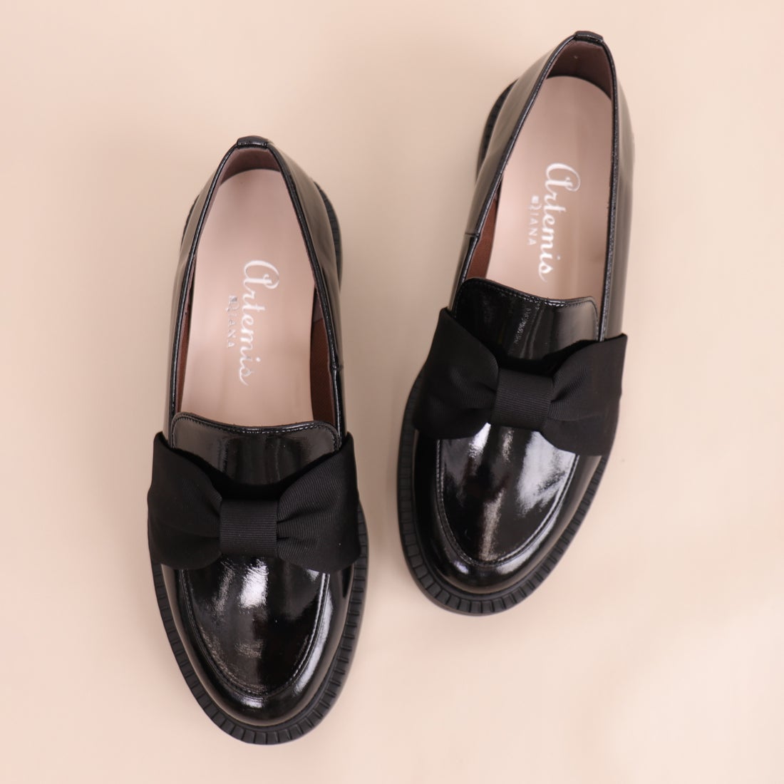 アルテミス バイ ダイアナ artemis by DIANA グログランリボン厚底