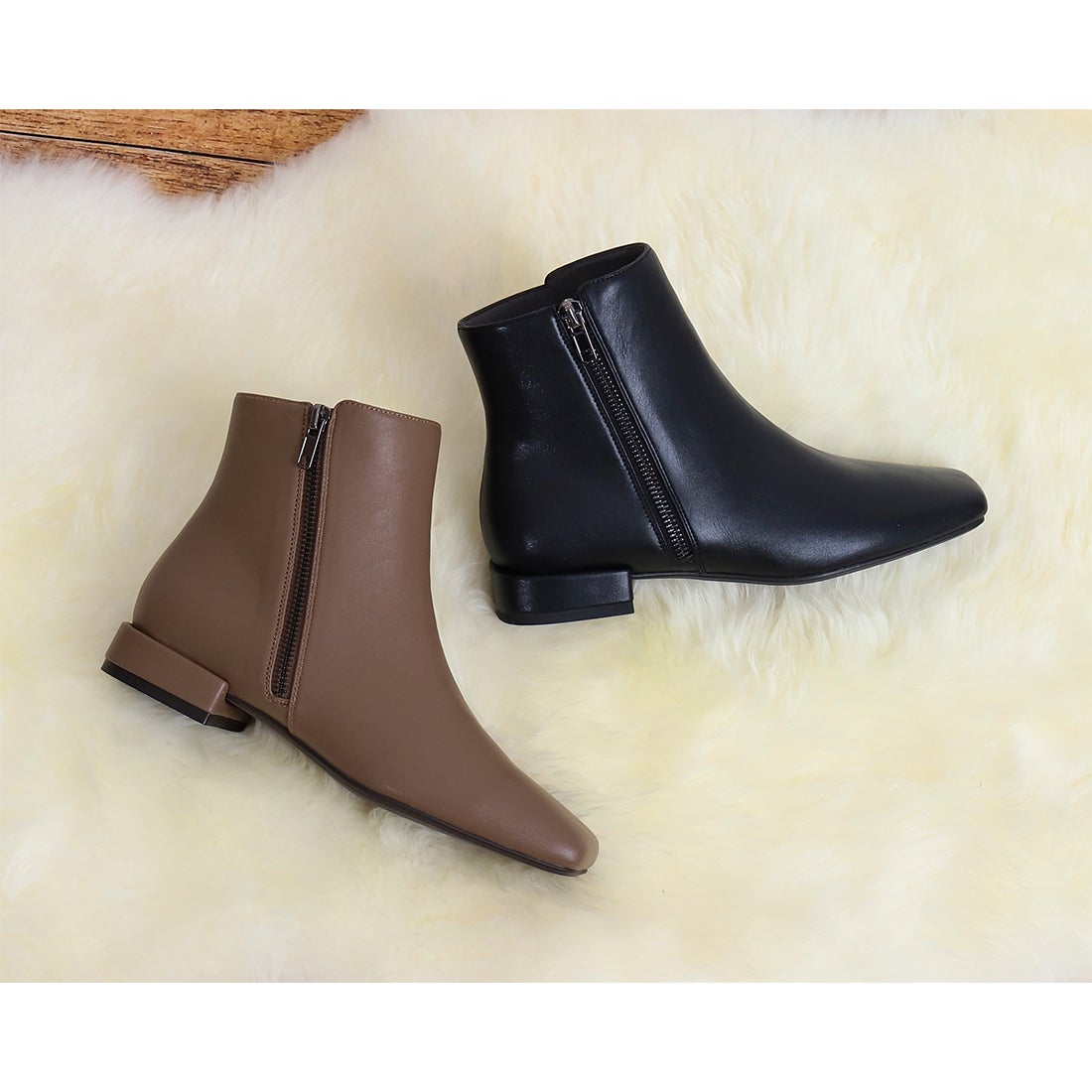 アルテミス バイ ダイアナ artemis by DIANA サイドジップスクエアトゥ