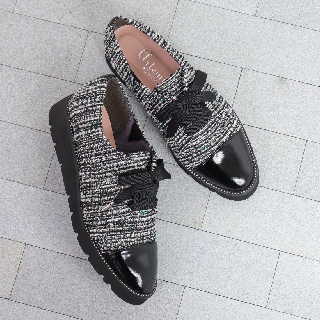 アルテミス バイ ダイアナ artemis by DIANA グログランリボン 厚底