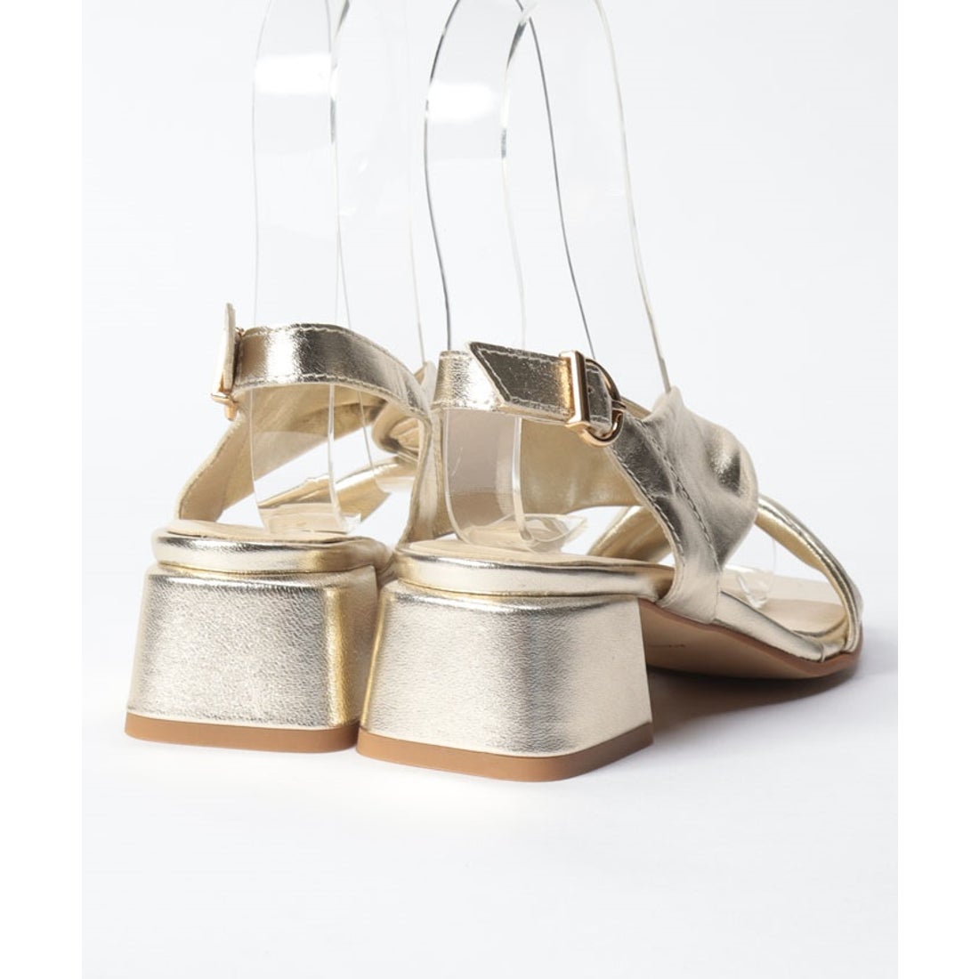 ボントレ BONTRE ツイストヒールサンダル （ホワイト） -インポート