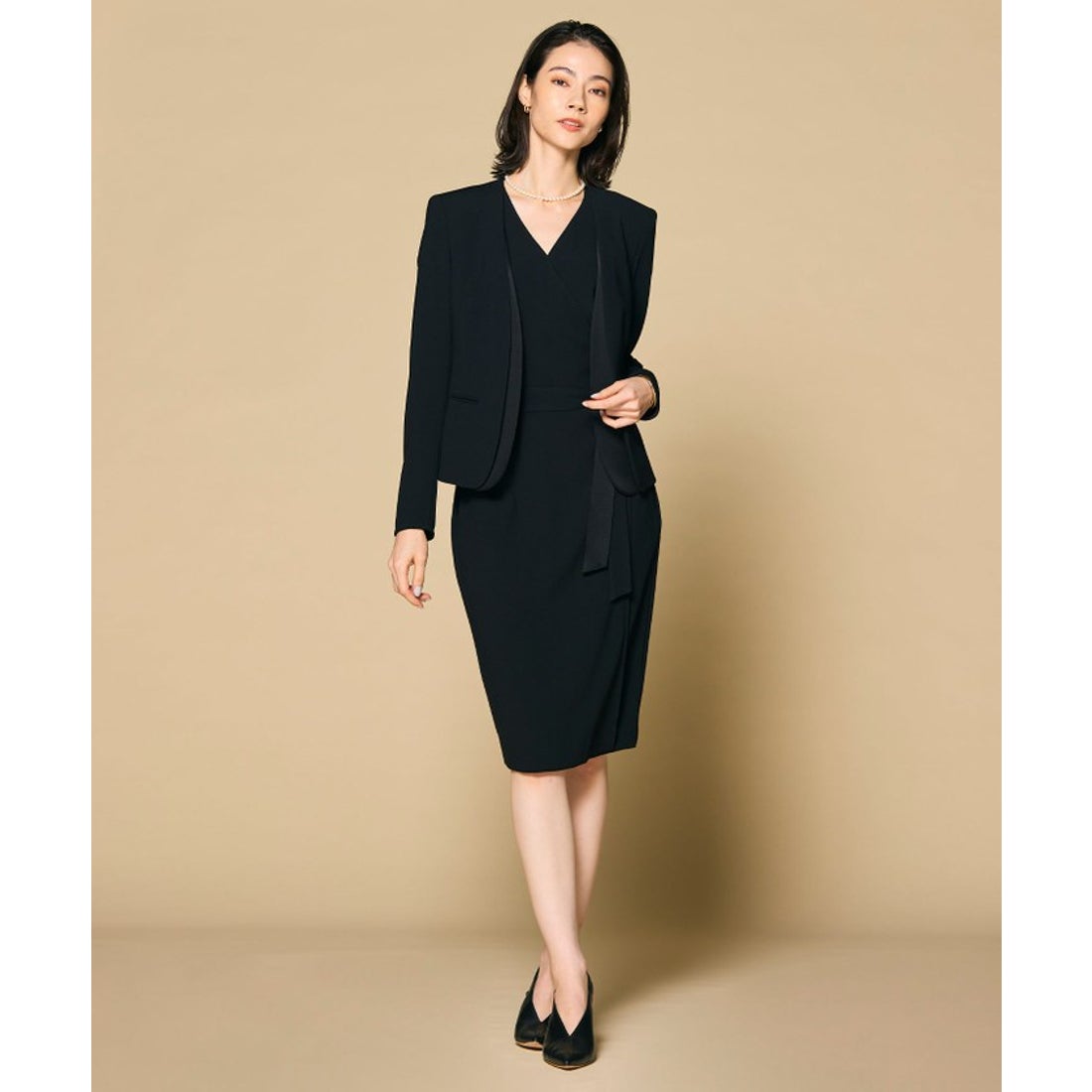 ベイジ, BEIGE, 【洗える・L－size】CINDY / ラップワンピース （Sand