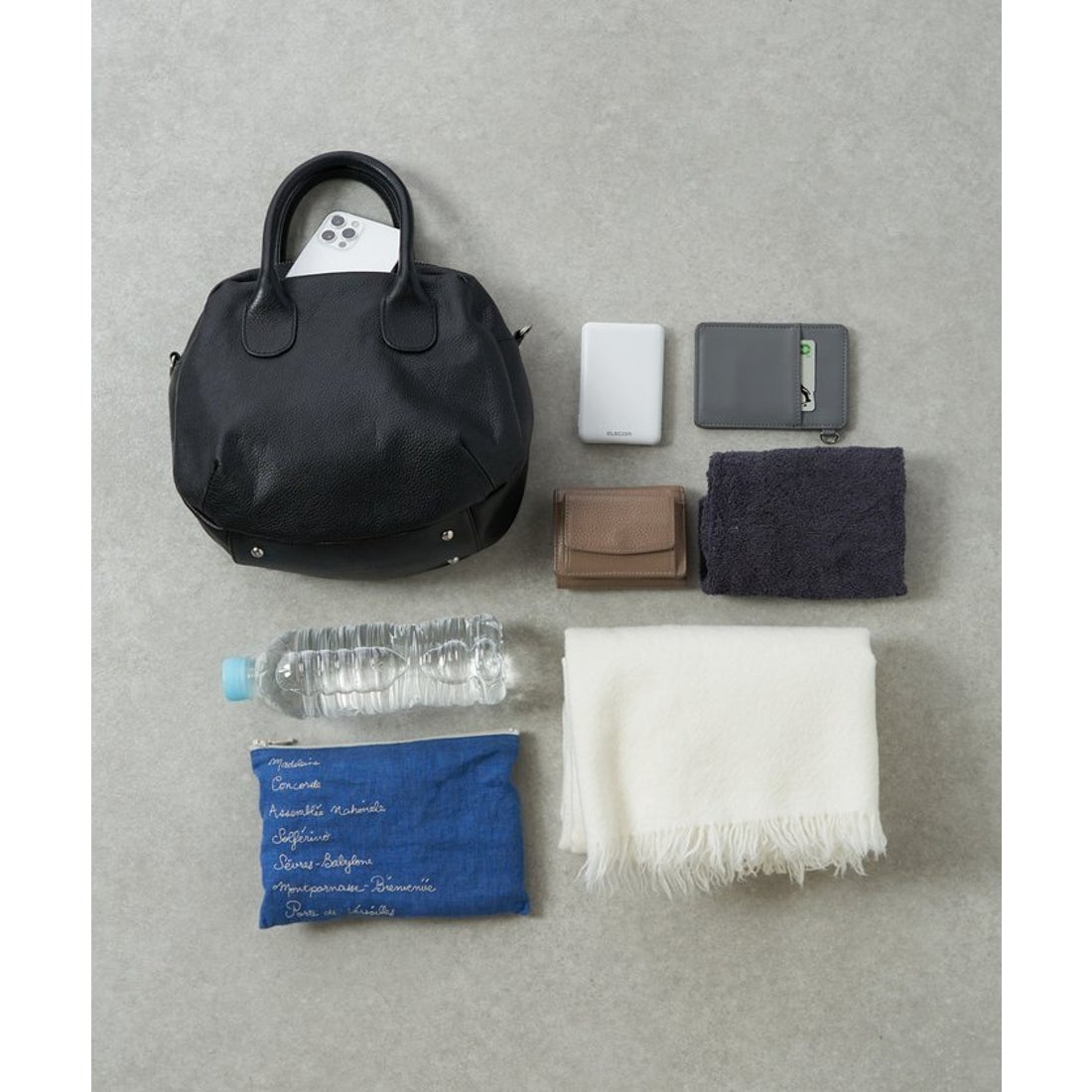 ビアズリー BEARDSLEY ラウンドミニボストン （black） -ファッション