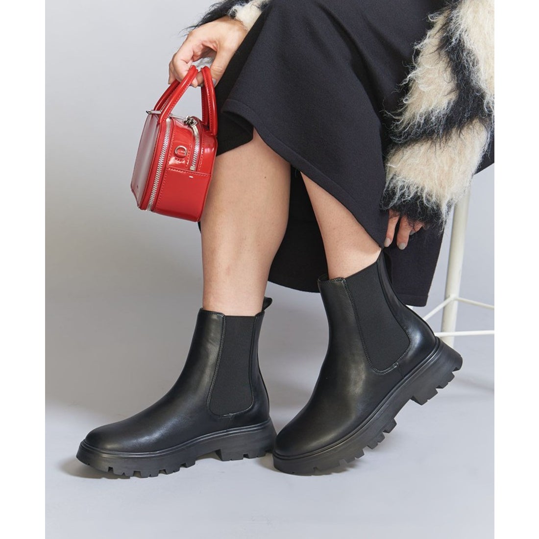 BEAUTY&YOUTH UNITED ARROWS サイドゴアブーツ －晴雨兼用－ （BLACK