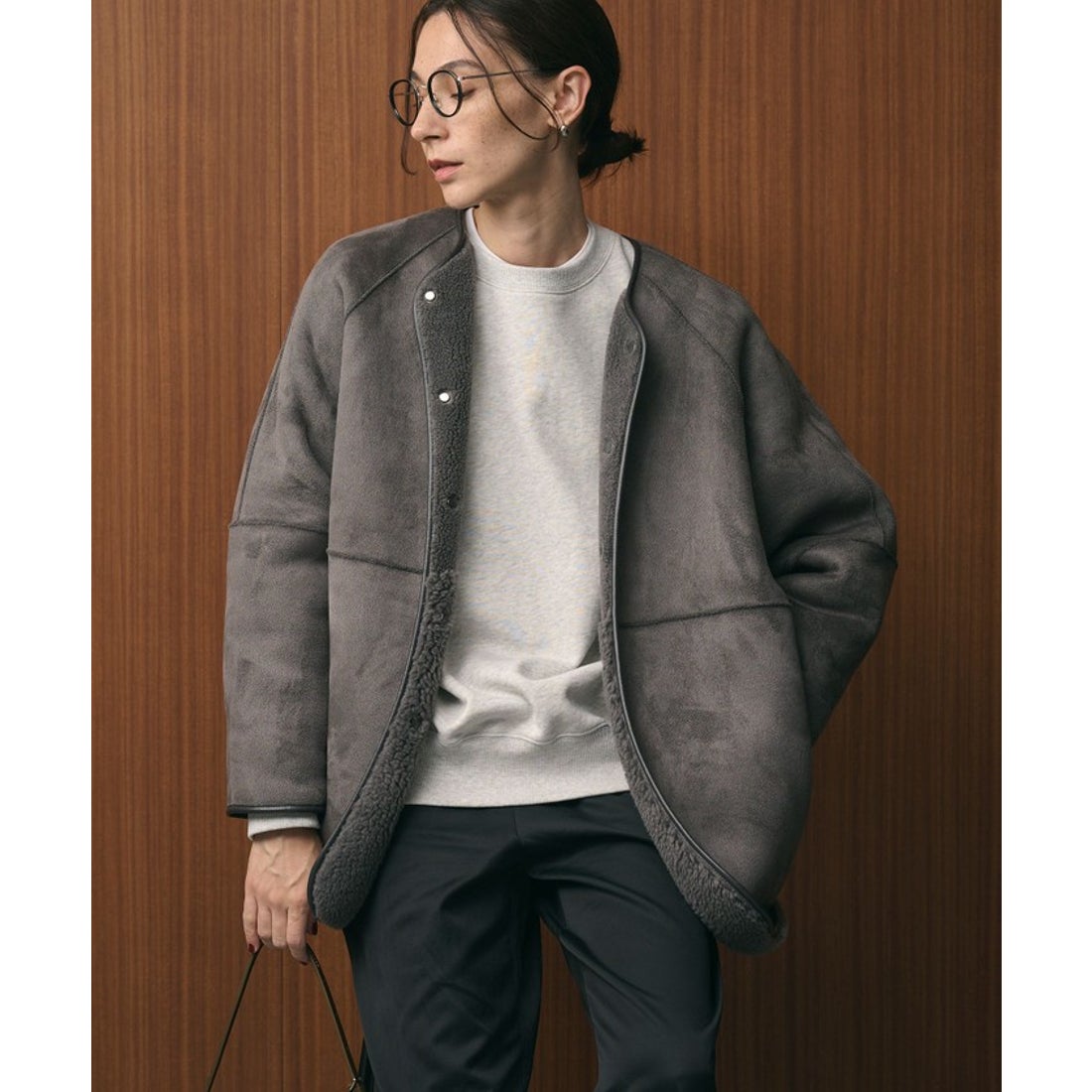 BEAUTY&YOUTH UNITED ARROWS 【WEB限定】ボア×フェイクムートン