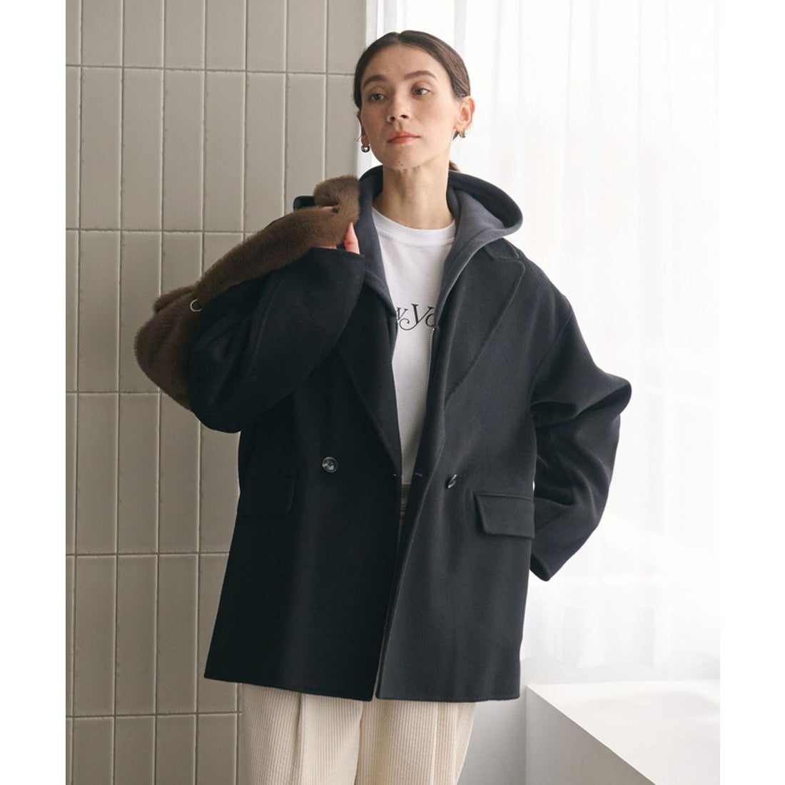 BEAUTY&YOUTH UNITED ARROWS リバー テーラード ミドルコート （MD