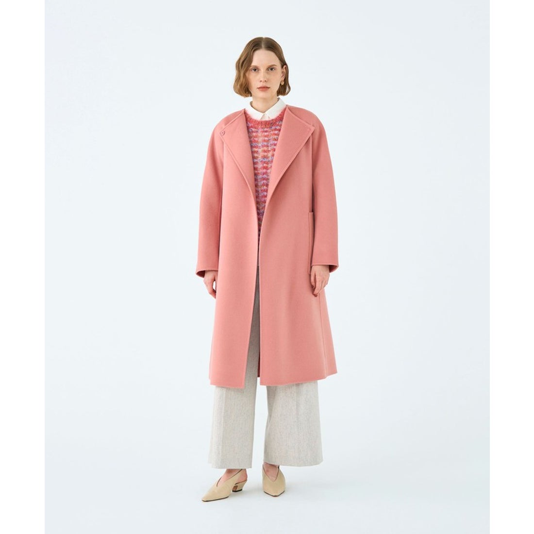 ボールジィ Ballsey プレミアムウールリバー ノーカラーコート （15