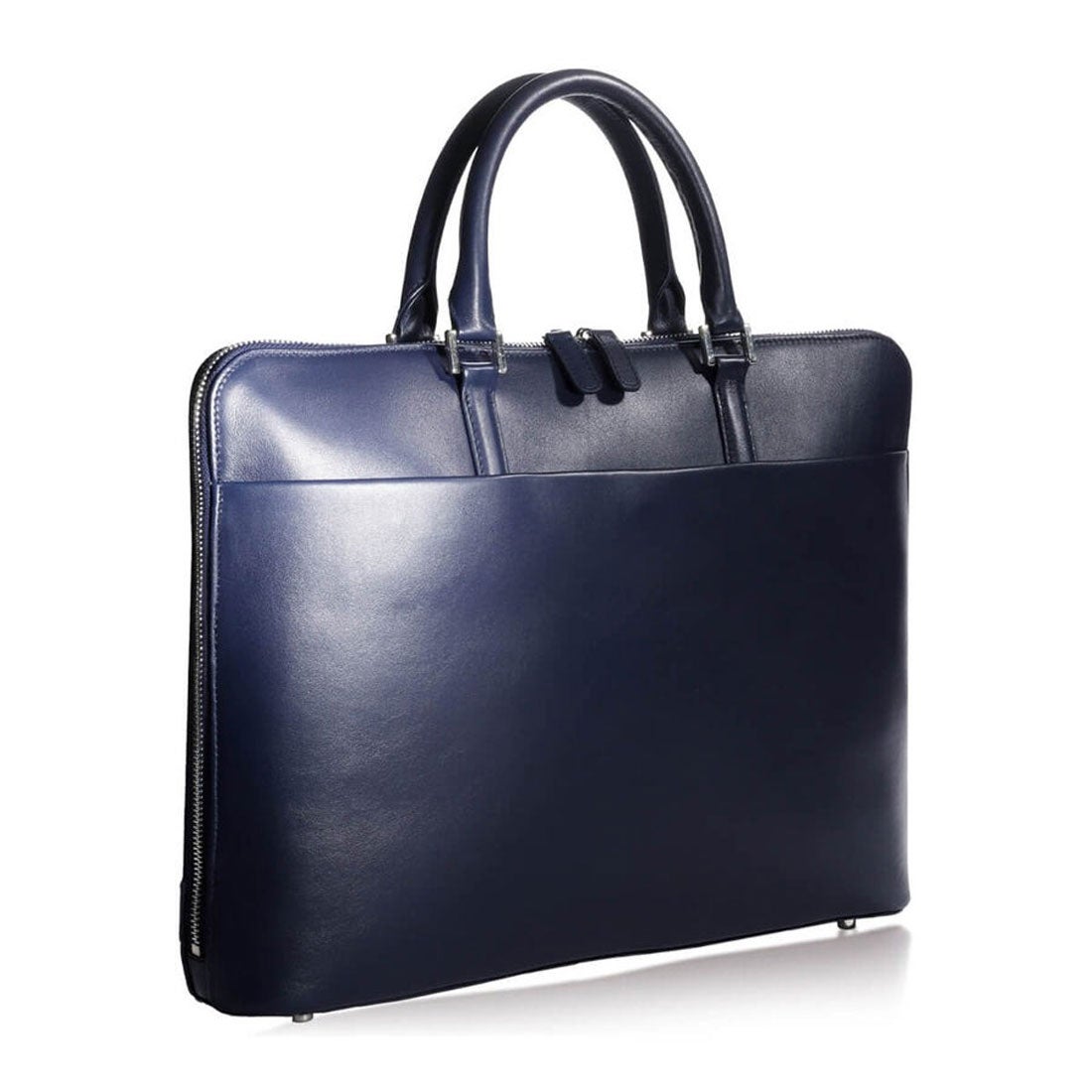 本革 薄型 トートバッグ / eques - エクエス -（ダークネイビー