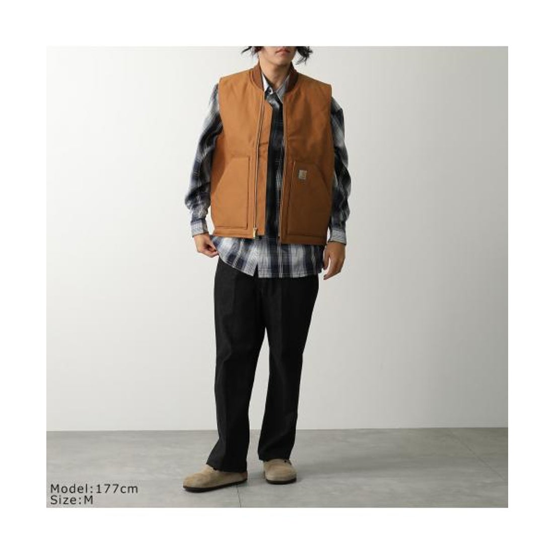 Carhartt 中綿ベスト OV0001-M 106676 ダック ジレ （BRN/ブラウン