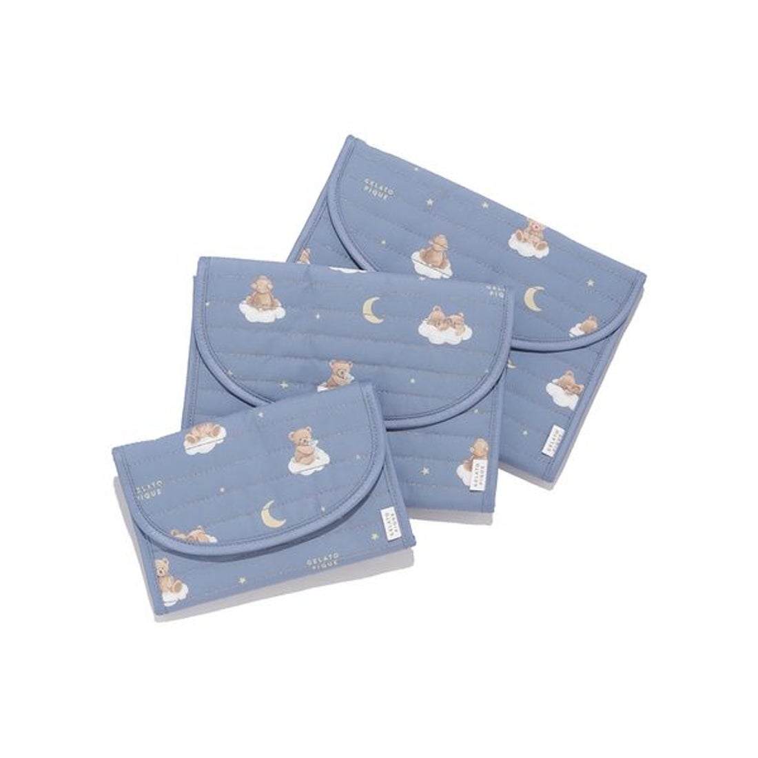 ジェラートピケ gelato pique dreamy bear柄 母子手帳ケースL （NVY