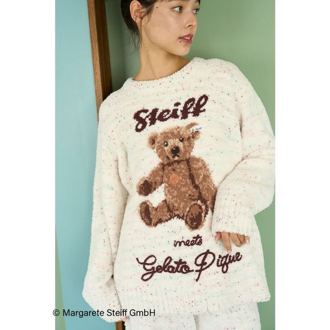 ジェラートピケ gelato pique 【Steiff】パウダーネップジャガードプル