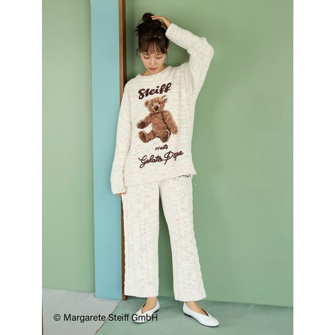 ジェラートピケ gelato pique 【Steiff】パウダーネップジャガードプル