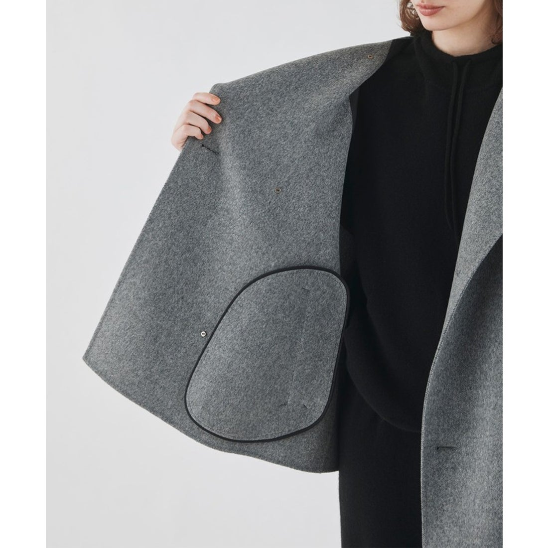 ギャルリー・ヴィー GALERIE VIE ウールダブルフェイス カラーレス