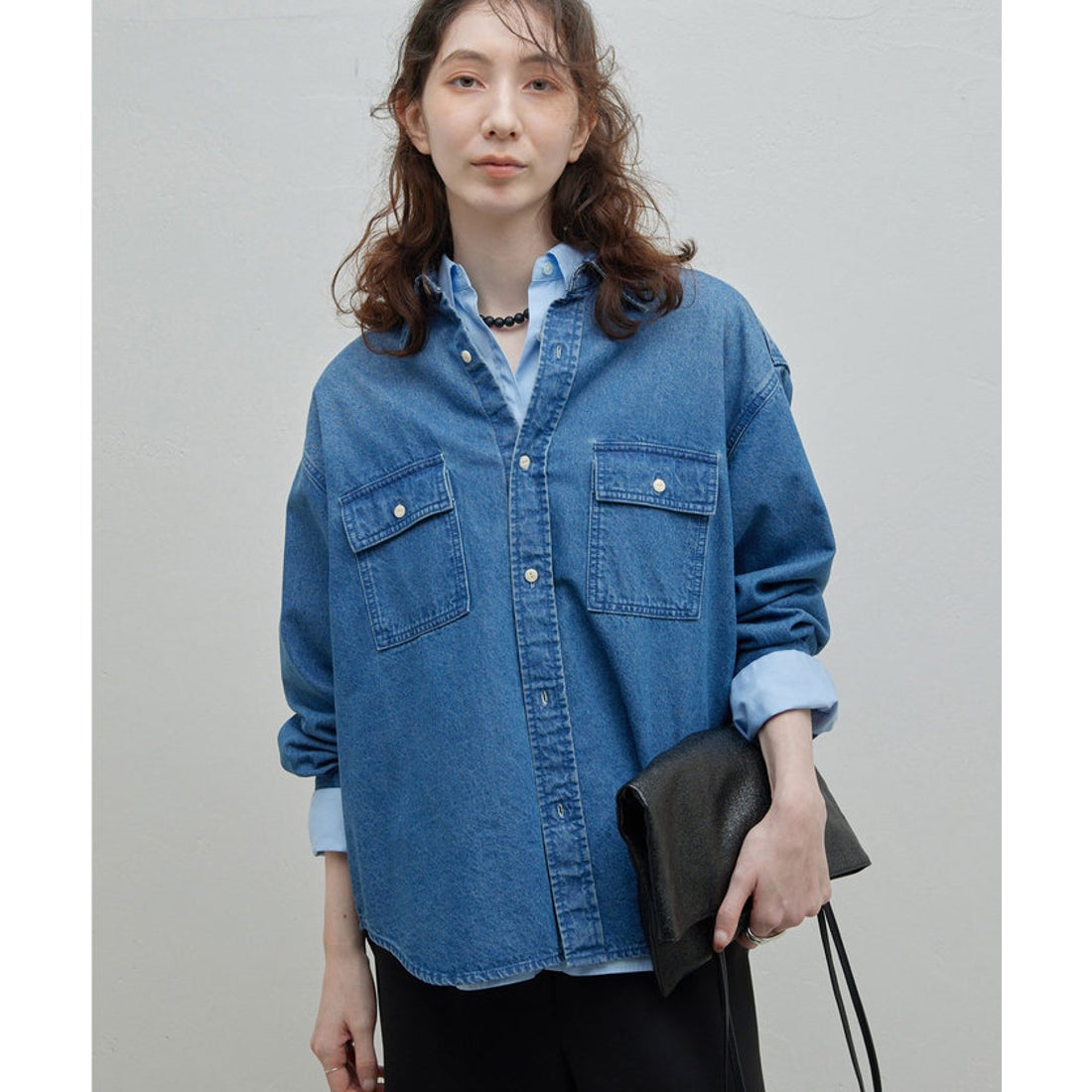 ガリャルダガランテ GALLARDAGALANTE デニムシャツ （blue