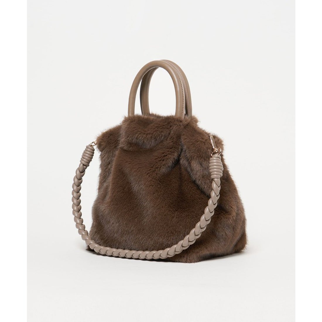 UNITED ARROWS green label relaxing フェイクファー2WAY トートバッグ