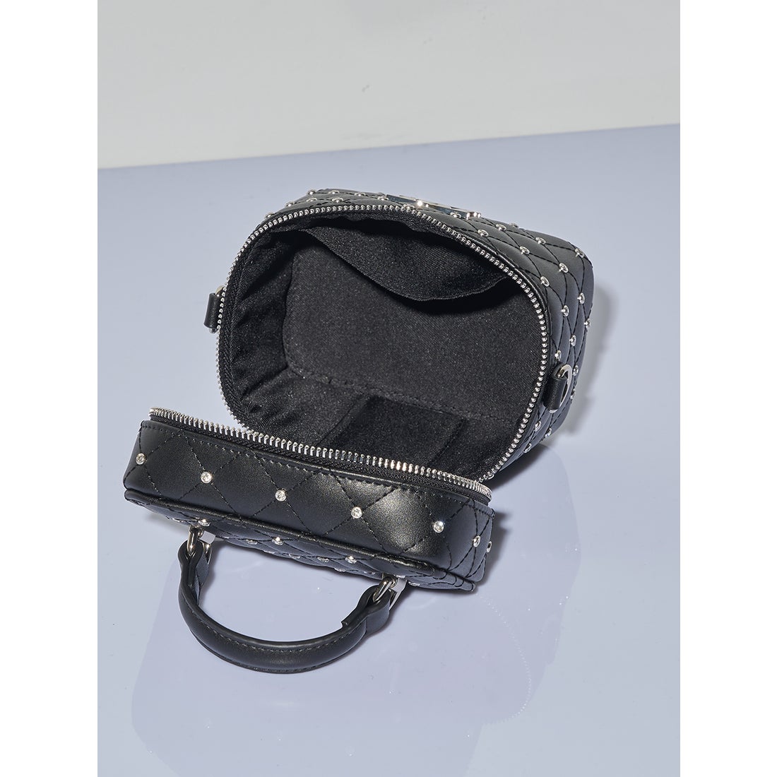 ダーリッチ Darich キルティングビジュースクエアミニバッグ