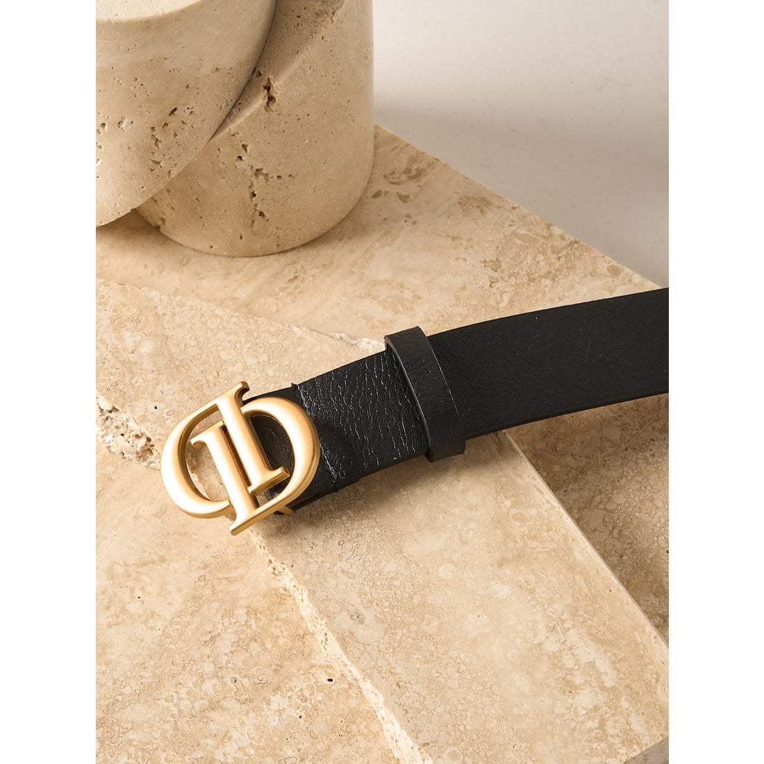 ダーリッチ Darich Dモチーフレザーベルト （アイボリー