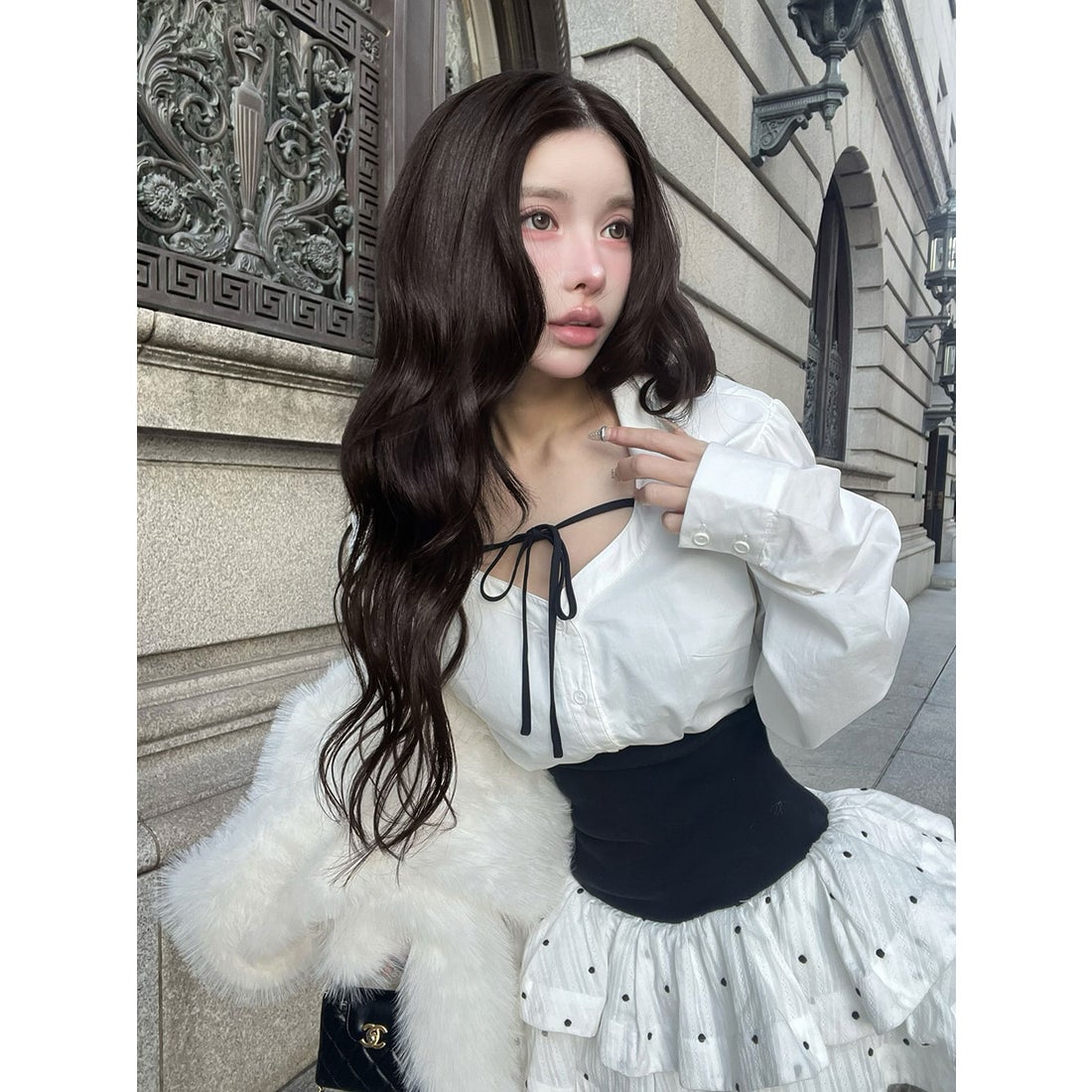 ダーリッチ Darich ボリュームフレアセットアップ （ホワイト