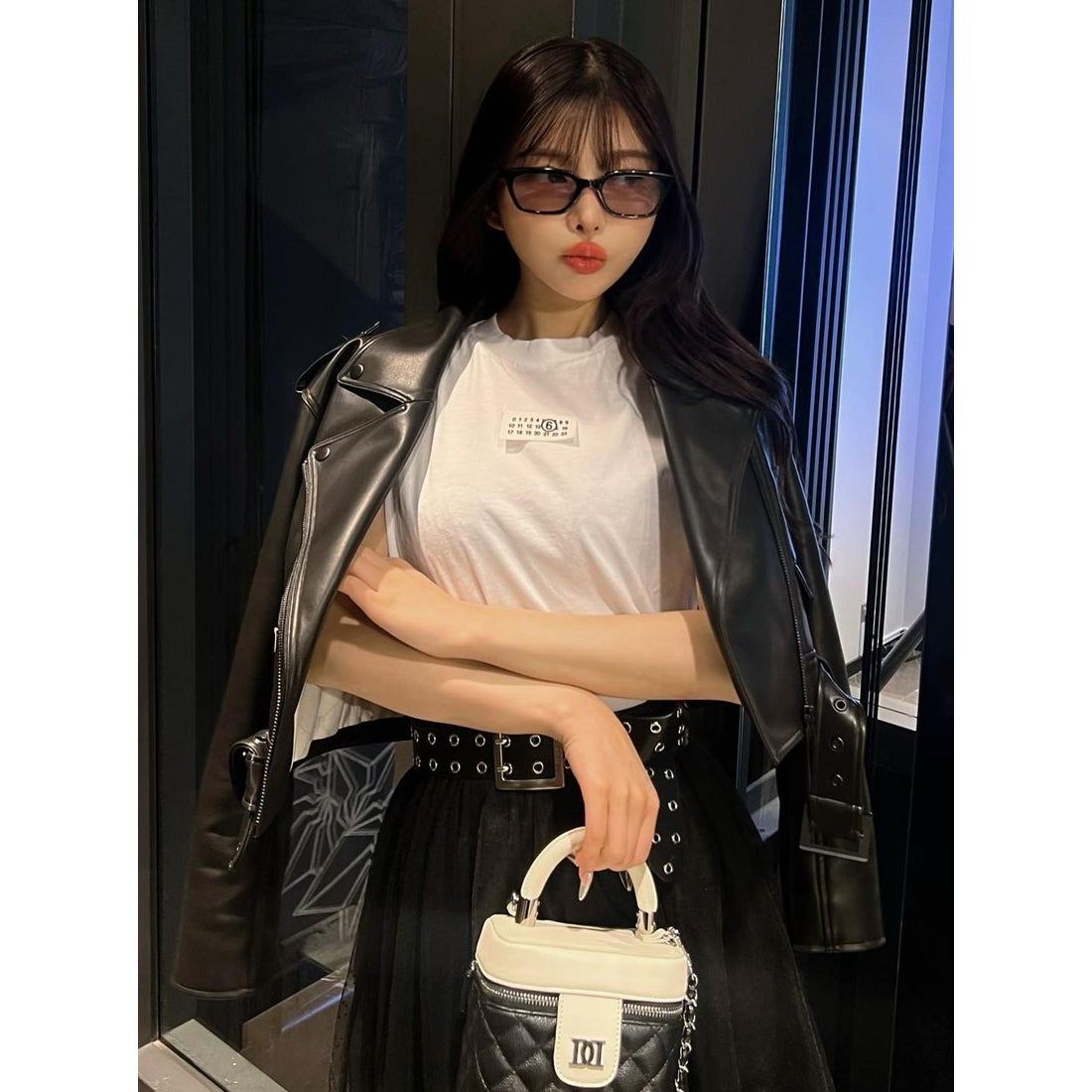 ダーリッチ Darich カラーライダースジャケット （ピンク