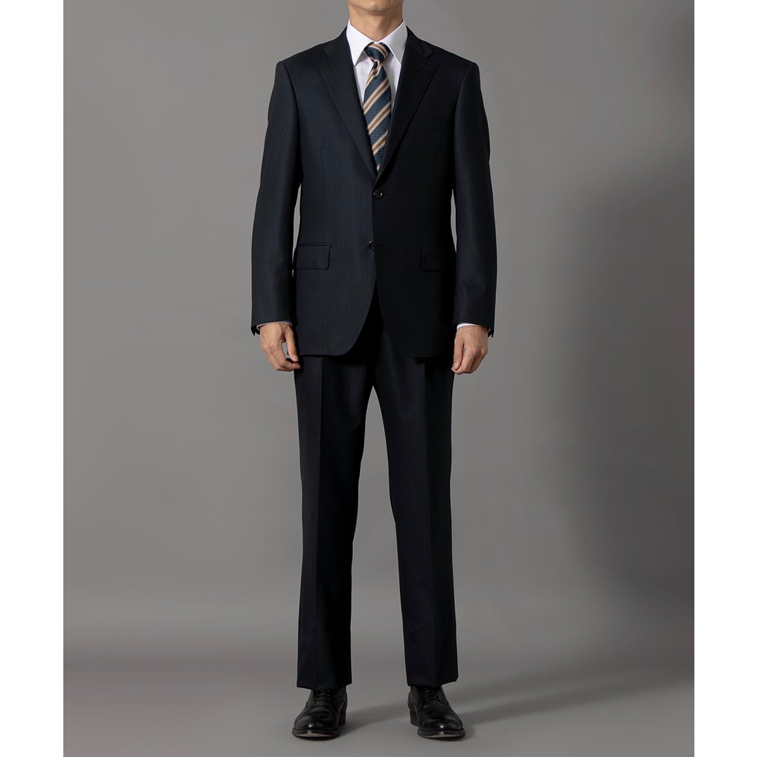 r.a.s.o. ネイビーシャドーストライプスーツ （ネイビー） -D'URBAN