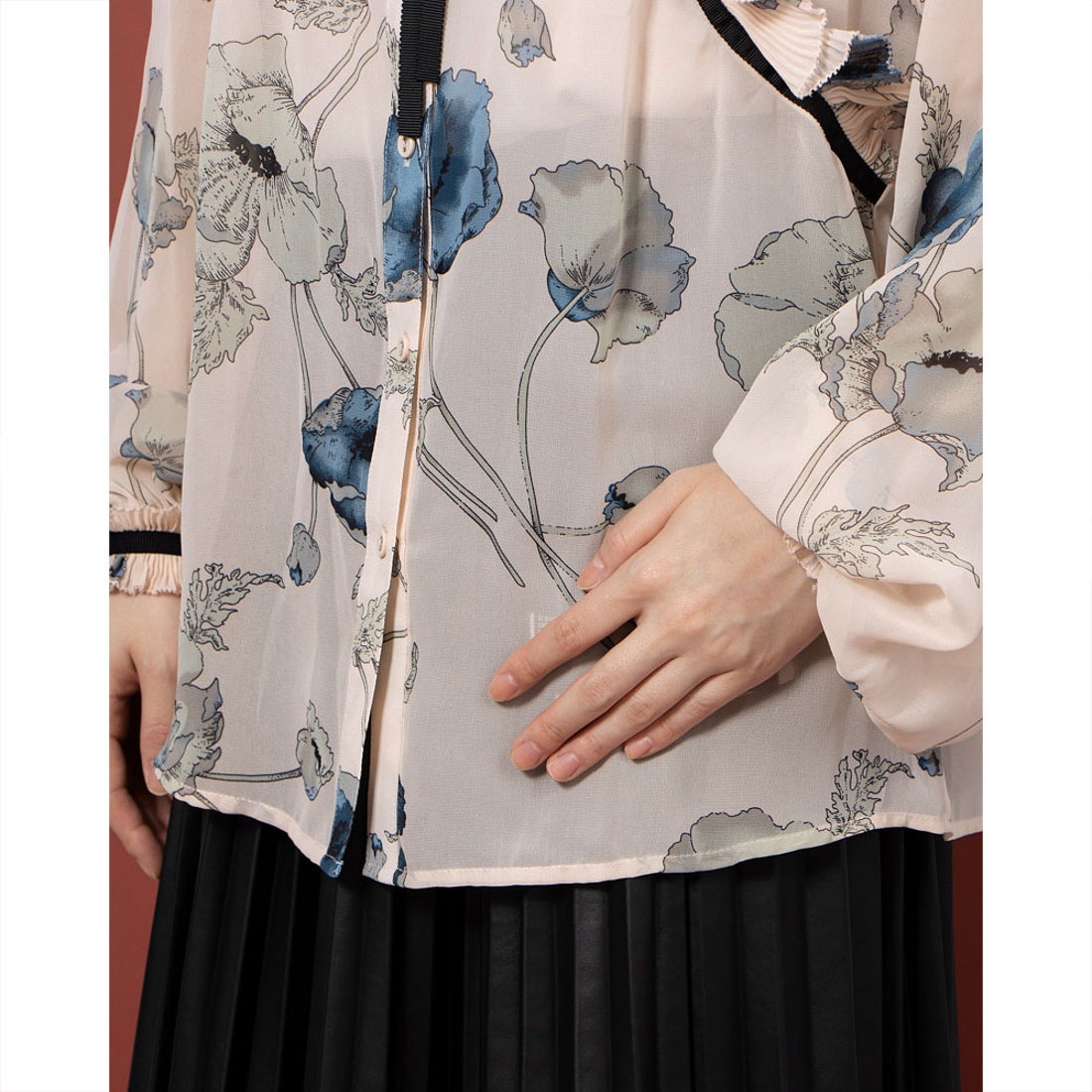 DOUBLE STANDARD CLOTHING 【Sov.】ポリエステルシフォンJeana