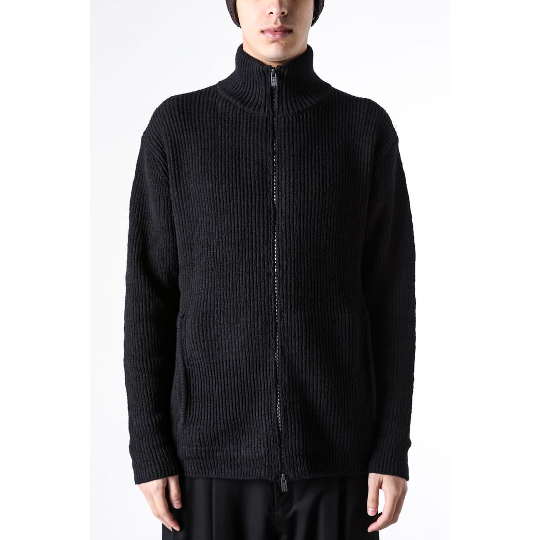 DEVOA High Neck Knit High Twist Knit （Black） - Osaka / Kyoto