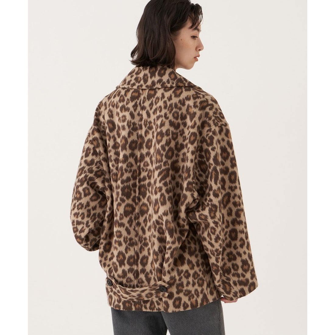 DES PRÉS デ・プレ DES PR?S レオパードジャカードシャギー ビック