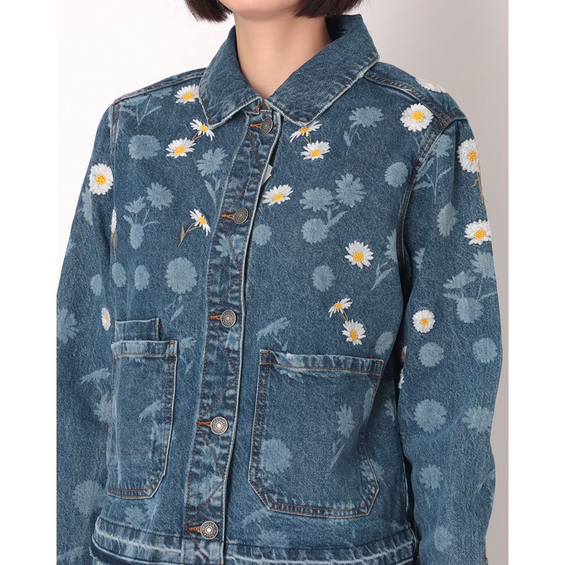デシグアル Desigual デイジーデニムジャケット （ブルー） -waja
