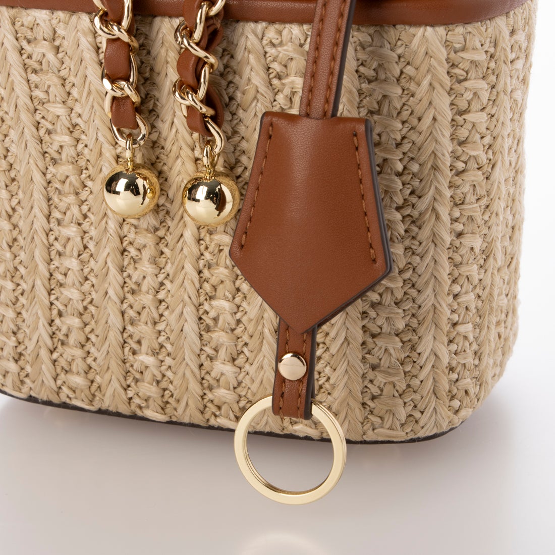 ダイアナ DIANA ハンドバッグ（Mサイズ） （ブラウン合皮スムース