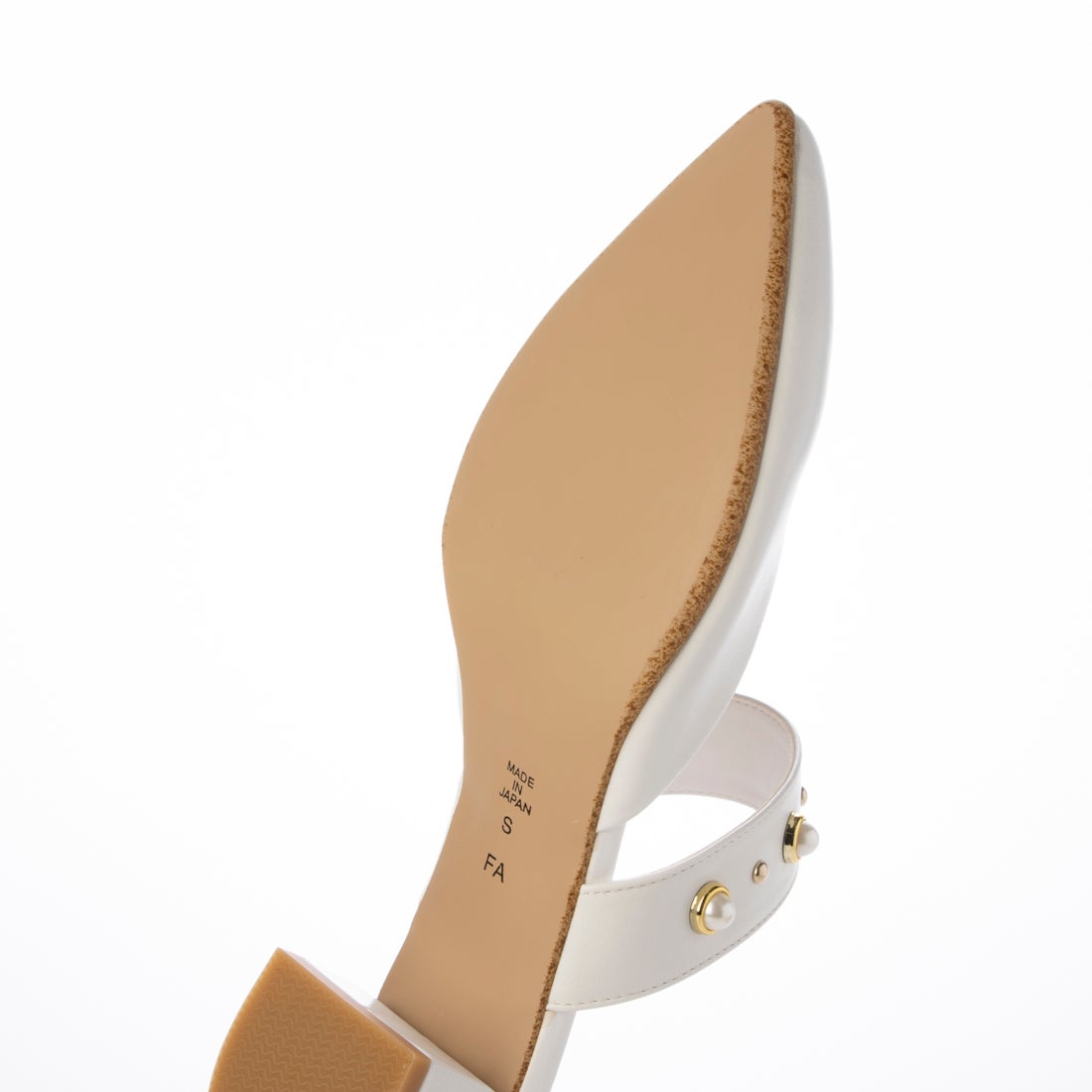 ダイアナ DIANA トゥクローズミュール （白カーフ） -ファッション通販