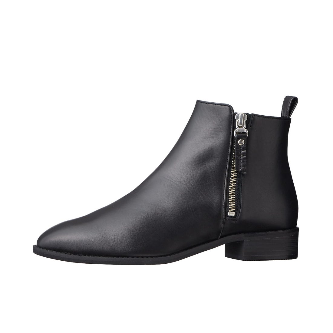 ダイアナ DIANA ショートブーツ （黒カーフ） -アウトレット