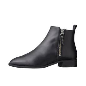 ダイアナ DIANA ショートブーツ （黒カーフ） -アウトレット