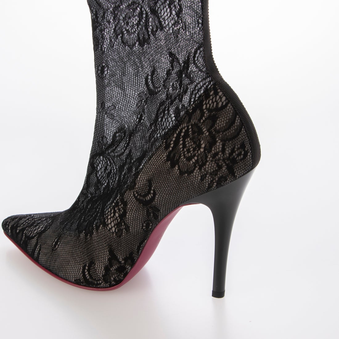 ダイアナ DIANA ニーハイブーツ （黒ストレッチ） -アウトレット通販