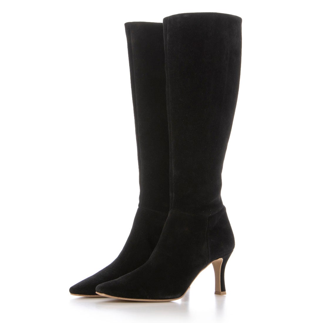 ダイアナ DIANA ロングブーツ （黒ベロア） -ファッション通販 FASHION