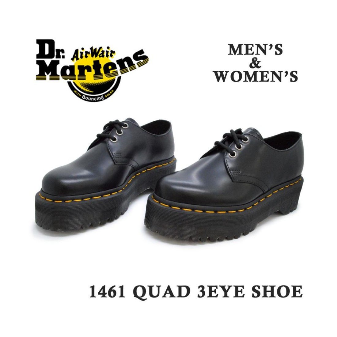 ドクターマーチン Dr.Martens レディース メンズ 厚底 3ホール