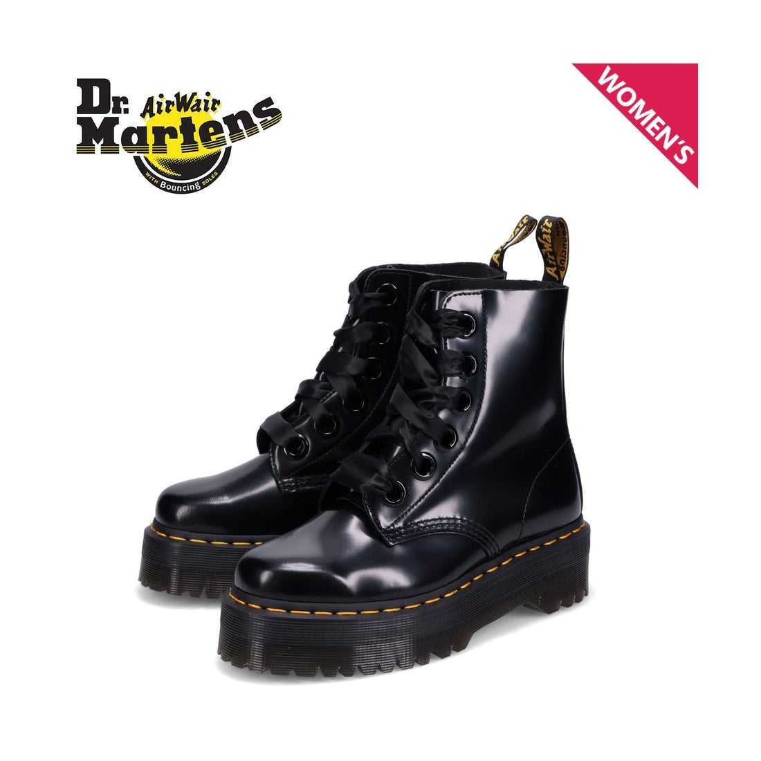 ドクターマーチン Dr.Martens 6ホール ブーツ モリー レディース 厚底