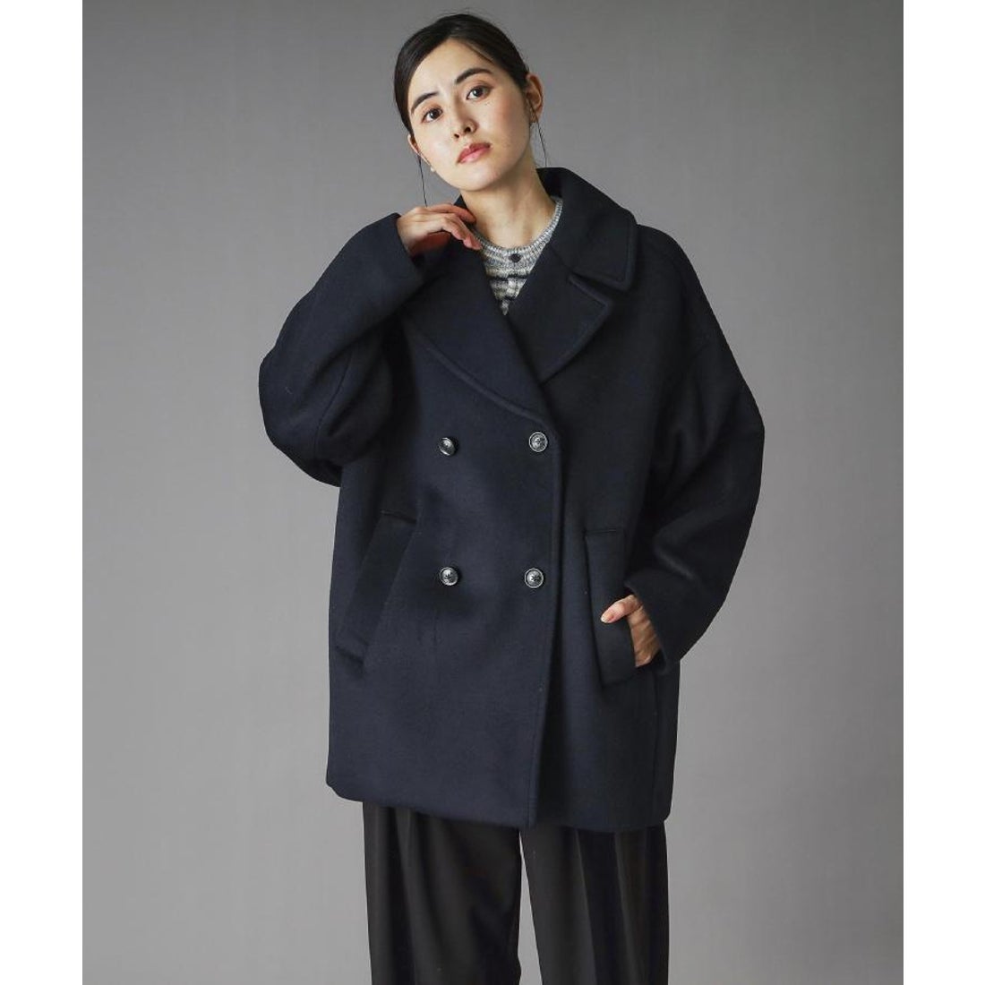 ドレステリア DRESSTERIOR TICCA(ティッカ）ピーコート （グレー(012