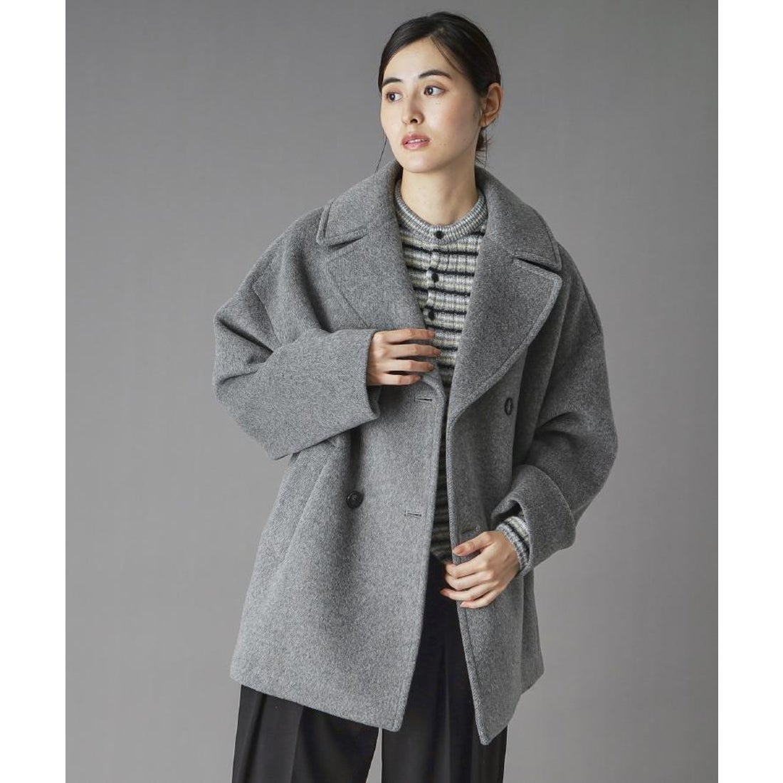 ドレステリア DRESSTERIOR TICCA(ティッカ）ピーコート （グレー(012