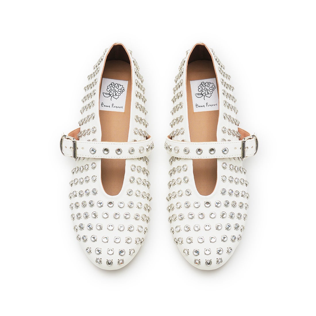 スタッズ メリージェーン （アイボリー スムース） -Emma Francis