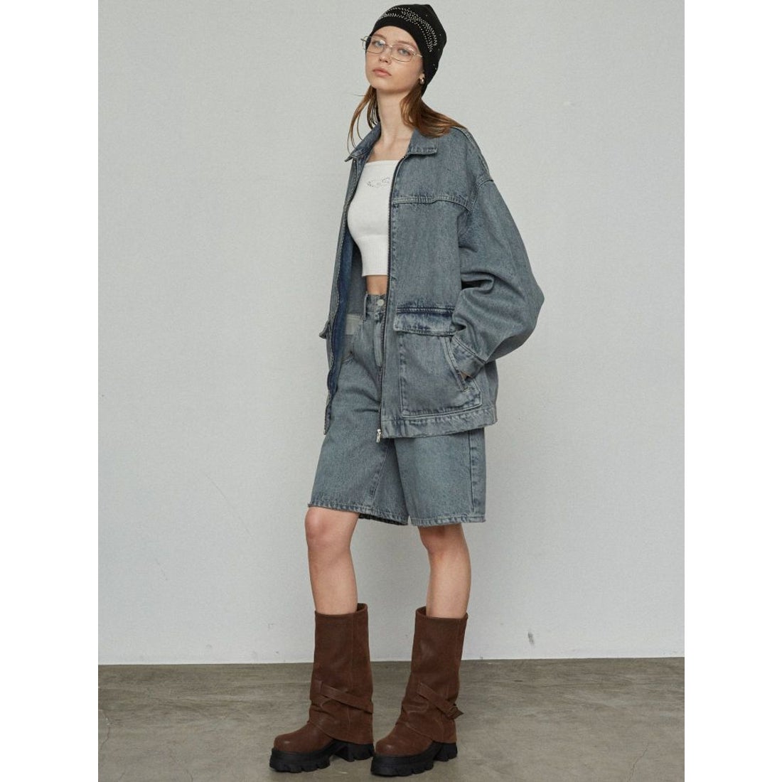 エモダ EMODA カバータンクブーツ （ブラック） -ファッション通販