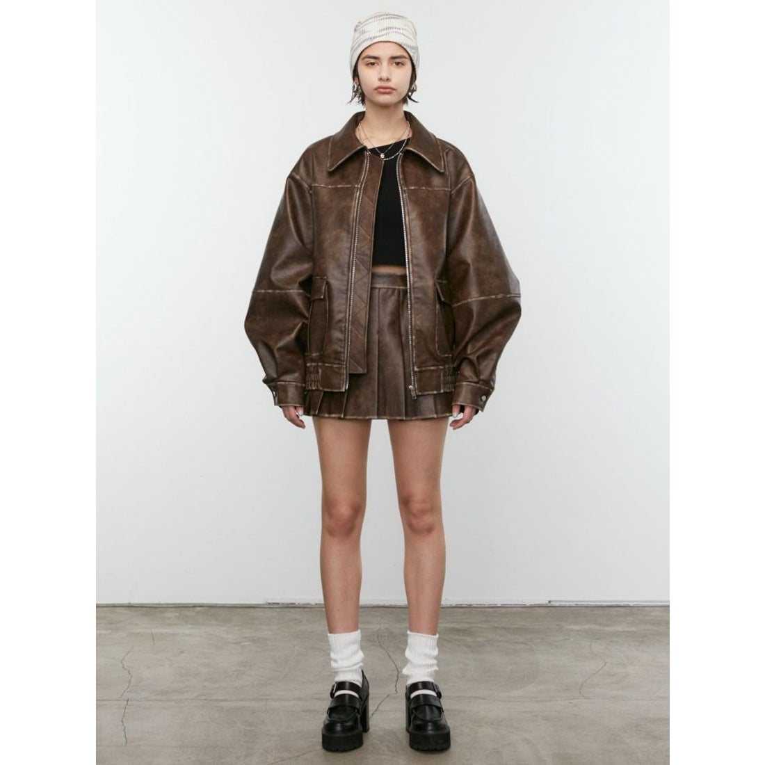 エモダ EMODA ベルトプラットフォームローファー （ブラック） -靴