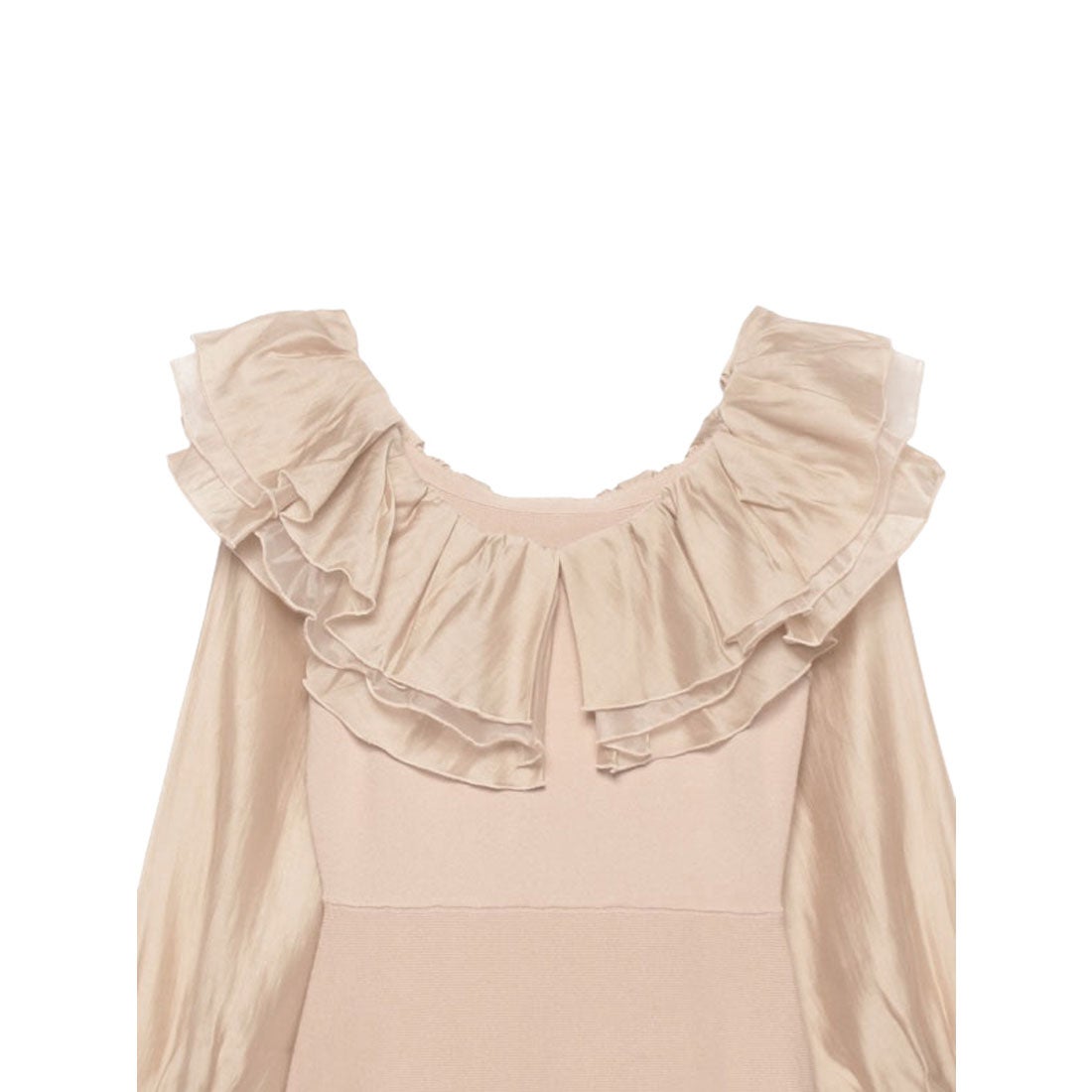 エイミーイストワール EIMY ISTOIRE オフショルフリルニットワンピース