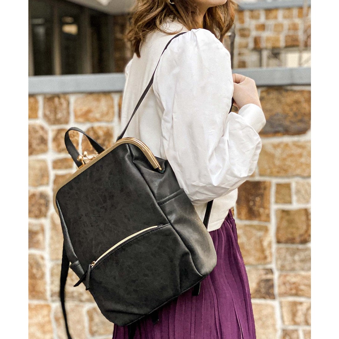 ファッションレター Fashion Letter がま口 リュック レディース