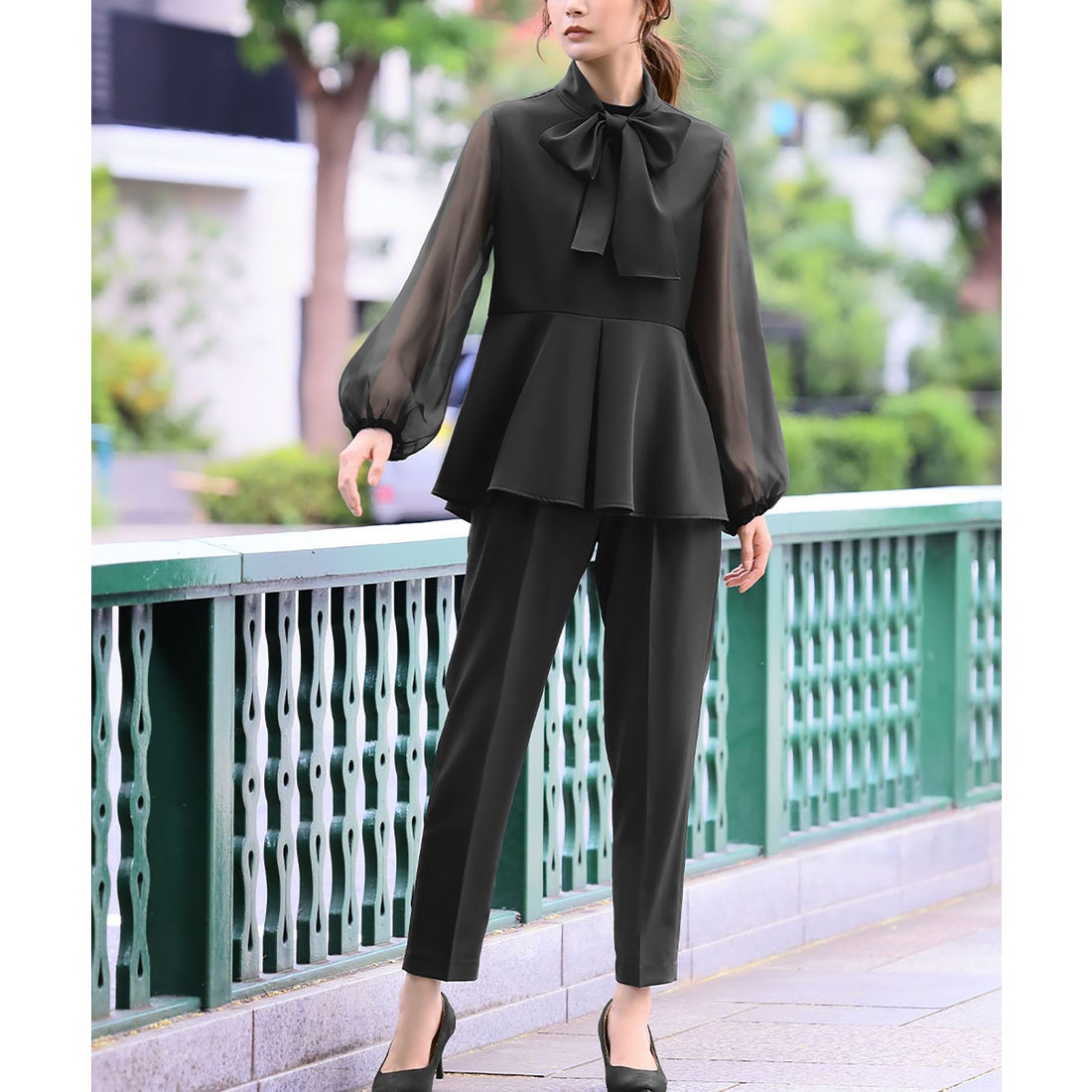 フロリア Flolia オケージョン セットアップ 結婚式 パンツドレス