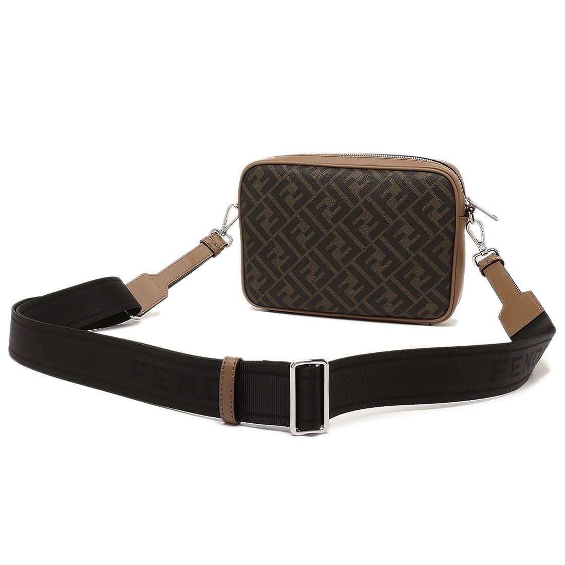 フェンディ FENDI ショルダーバッグ カメラケース ブラウン メンズ