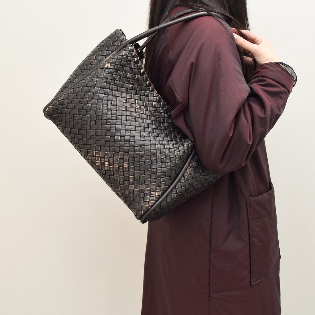 ファロルニ FALORNI イントレチャートトートバッグ （マルチ